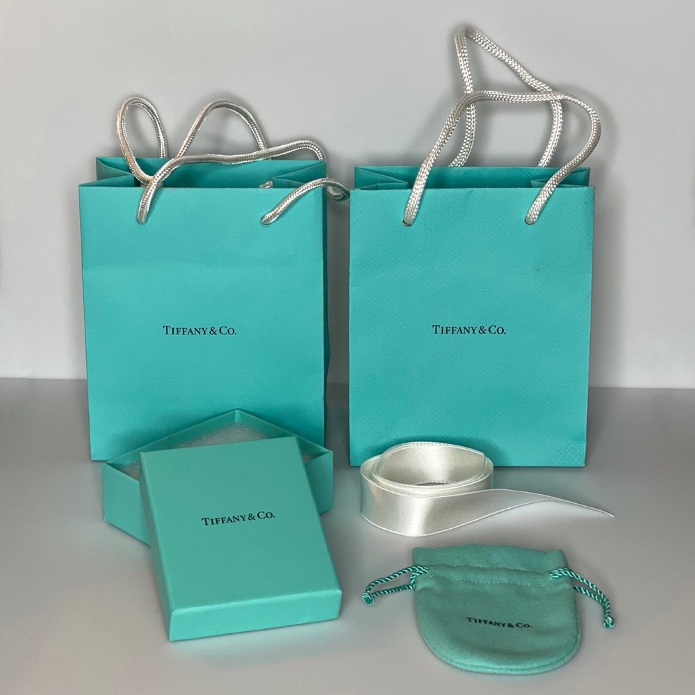 Tiffany & Co. set shopping bags/box/pouch & ribbon